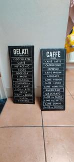 Decoratieve Wandborden - Gelati & Caffe, Ophalen, Gebruikt