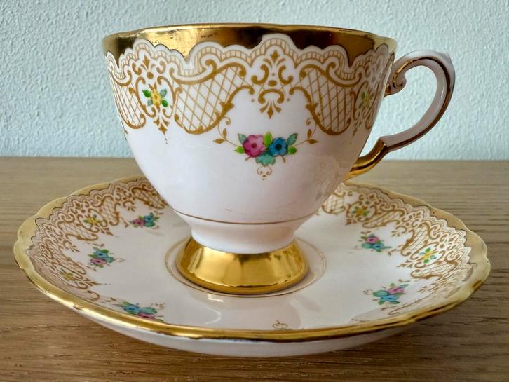 Tuscan Theekopje met Schotel, Antiek en Kunst, Antiek | Porselein, Verzenden