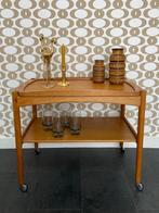 Vintage trolley met afneembaar blad van Poul Hundevad, Ophalen, Gebruikt, Vintage, 55 tot 75 cm