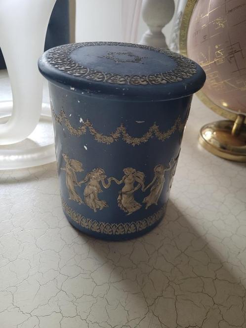 Oud blik met Wedgewood decor, Antiek en Kunst, Curiosa en Brocante, Ophalen of Verzenden