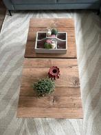 Houten Salontafels - Set van Twee, Ophalen, 50 tot 100 cm, 50 tot 100 cm, Landelijk