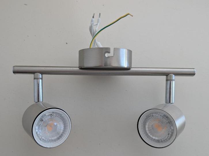 Phillips 50312/17/E7 - Opbouwspot Meranti (2xGU10/35W/230V), Huis en Inrichting, Lampen | Plafondlampen, Zo goed als nieuw, Metaal