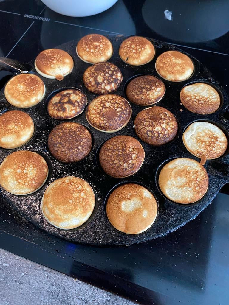 Poffertjespan gietijzer Koopmans antiek, Ophalen of Verzenden, Gebruikt