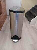 Simple human Dubbele Vuilnisbak - Prima Staat!, Huis en Inrichting, Ophalen, Gebruikt, Met pedaal, 50 tot 75 cm