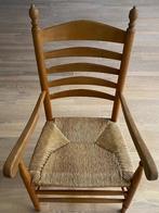 Houten stoel ( geen kinderstoeltje), Huis en Inrichting, Stoelen, Riet of Rotan, Gebruikt, Bruin, Eén