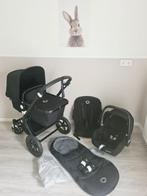 Complete set kinderwagen Bugaboo Cameleon all black, Ophalen, Gebruikt, Met autostoeltje, Bugaboo