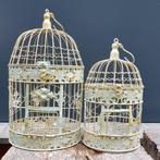 Ronde vogelkooien gemaakt van smeedijzer in 2 maten, Verzenden