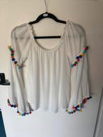 Boho ibiza style blouse top. Wit, Maat 38/40 (M), Wit, Ophalen of Verzenden, Zo goed als nieuw