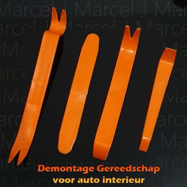 Auto interieur demontage gereedschap 4-delige kunststof set, Auto diversen, Autogereedschap, Nieuw, Ophalen of Verzenden