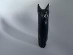 Zwarte Kat Beeldje - Decoratief, Ophalen of Verzenden
