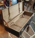 Bijzonder leuk vintage leren koffertje met slot en sleutel, Slot, Ophalen of Verzenden, Minder dan 35 cm, Minder dan 50 cm
