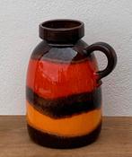 Vintage vloervaas Scheurich 420-32 West Germany, Aardewerk of Porselein, Oranje, Ophalen of Verzenden, Zo goed als nieuw