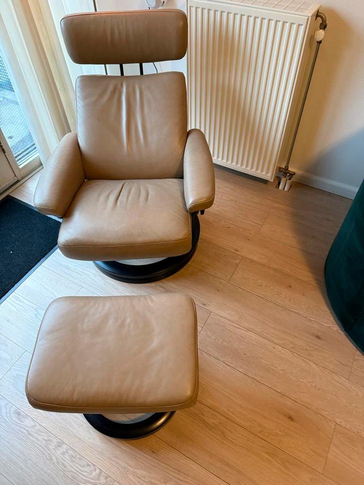 Stressless Relaxfauteuil met Voetenbank - Topconditie!, Huis en Inrichting, Fauteuils, Zo goed als nieuw, Leer, 75 tot 100 cm