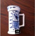 Bierpul keramiek Delfst blauw H15 Br 8cm. ( Hand Blue 381016, Verzamelen, Biermerken, Ophalen of Verzenden, Zo goed als nieuw