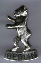 Berlin beer zilverkleurig broche ( N_042 ), Verzenden, Nieuw, Dier of Natuur, Speldje of Pin