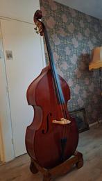 Duitse Contrabas, Muziek en Instrumenten, Strijkinstrumenten | Contrabassen, Ophalen, Zo goed als nieuw, 3/4-contrabas, Met koffer