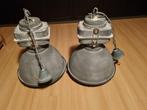 Grote industriële hanglamp kleur beton grijs, Ophalen, Kunststof, Gebruikt, Zie omschrijving