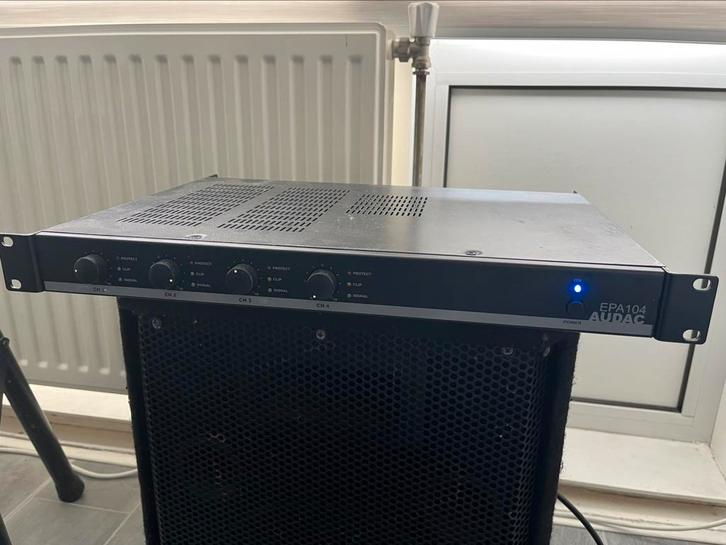 Audac EPA 104 versterker 4x100w, Audio, Tv en Foto, Versterkers en Receivers, Zo goed als nieuw, Overige systemen, 120 watt of meer