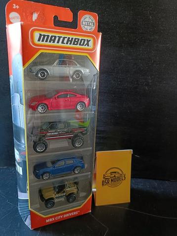 Matchbox city drivers - 5 Auto's Nieuw in Verpakking beschikbaar voor biedingen