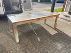 Robuuste houten eettafel - 220x90 cm, Antiek en Kunst, Antiek | Meubels | Tafels, Ophalen