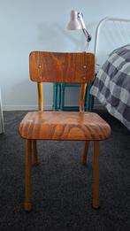 Vintage Stoeltje, Ophalen, Gebruikt, Bruin, Vintage