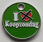 Winkelwagenmuntje Ik wil de liefde niet op Koopzondag, Verzamelen, Winkelwagenmuntjes, Verzenden