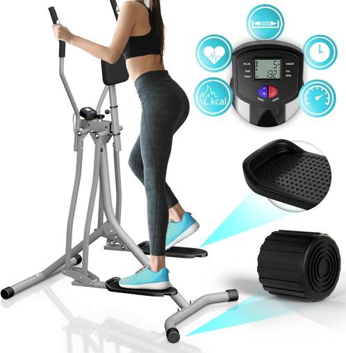 Crosstrainer met lcd-display + hartslagsensor GRATIS BEZORGD, Sport en Fitness, Fitnessmaterialen, Nieuw, Overige typen, Armen