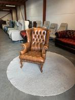 Cognac bruin chesterfield fauteuil stoel Z.G.A.N., Huis en Inrichting, 2871SK, Klassieke, Mariansoliak8@gmail.com, 75 tot 100 cm