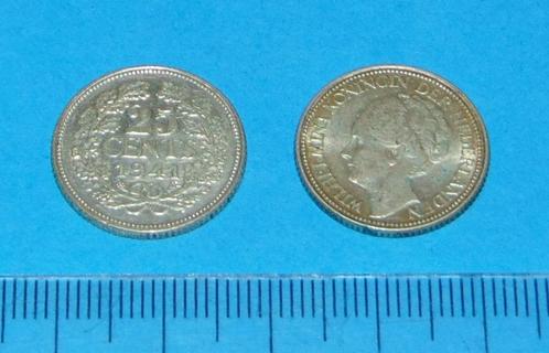 Nederland - kwartje 1941 - zilver, Postzegels en Munten, Munten | Nederland, Losse munt, 25 cent, Koningin Wilhelmina, Zilver