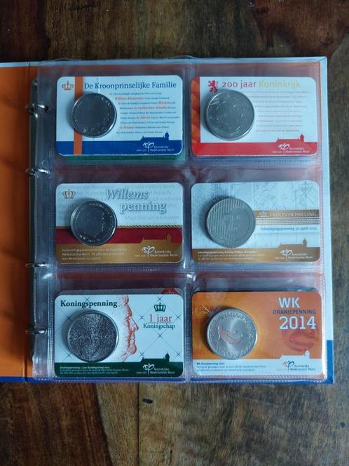 Penningen in Coincards KNM 45 stuks (zonder kroonprinselijk), Postzegels en Munten, Munten | Nederland, Overige waardes, Koningin Beatrix