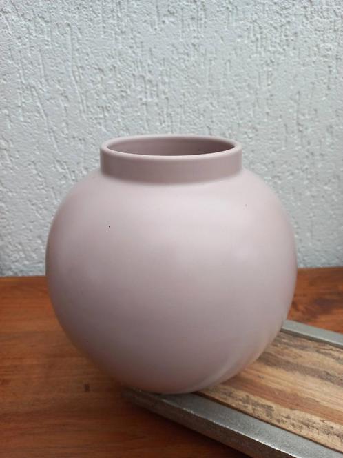 Flora Gouda vaas. Zalm. Roze. Vintage. Hollywood Regency, Antiek en Kunst, Antiek | Vazen, Ophalen of Verzenden
