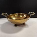 Antieke koperen schaal, griffioen handvatten, leeuwenpoten, Ophalen of Verzenden, Koper