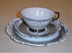 Ontbijt set  decor Fein silber Bavaria van circa 1945, Antiek en Kunst, Antiek | Servies los, Ophalen of Verzenden