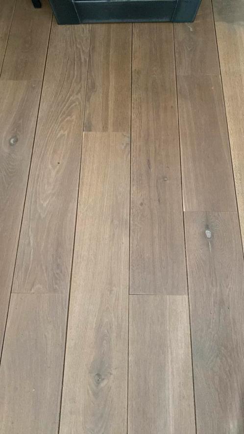 Hardhouten vloer 30m2, 18cm breed, 2cm dik, Doe-het-zelf en Verbouw, Vloerdelen en Plavuizen, Zo goed als nieuw, Vloerdelen of -planken