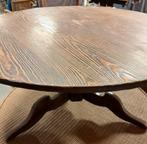 Houten salon tafel doorsnede  120, Ophalen, Gebruikt, Rond, 100 tot 150 cm