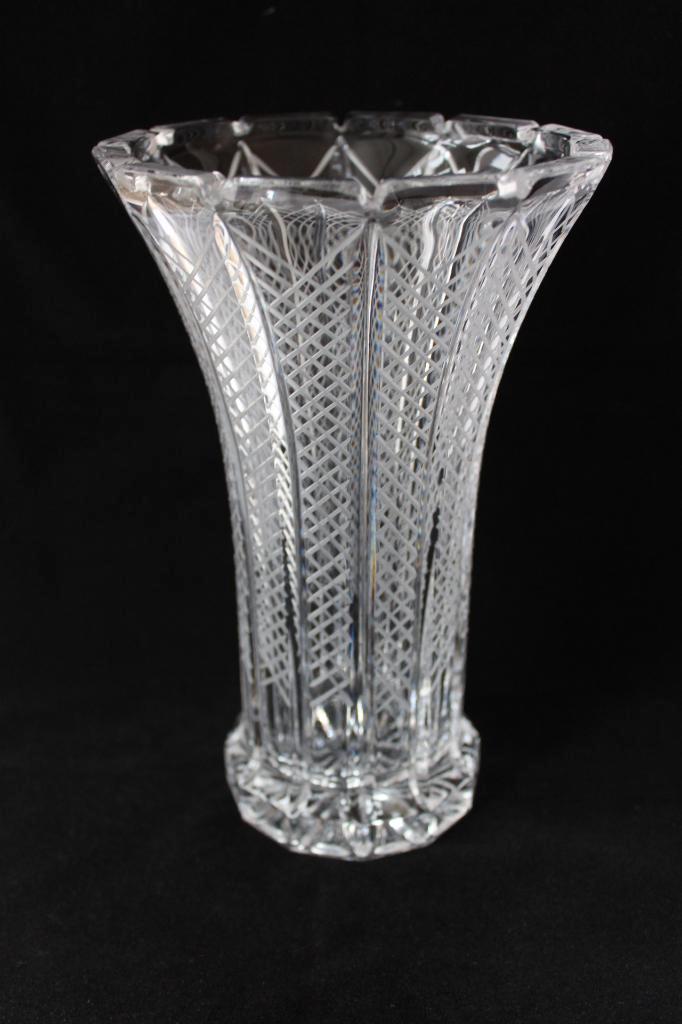 Vintage Boheems Antonin Ruckl Art Deco stijl kristallen vaas, Antiek en Kunst, Antiek | Glas en Kristal, Ophalen of Verzenden