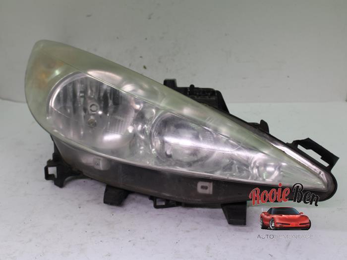 Koplamp rechts van een Peugeot 207, Auto-onderdelen, Verlichting, Peugeot, Gebruikt, 3 maanden garantie, Ophalen of Verzenden