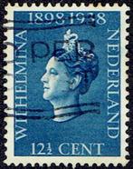 Nederland 1938, regeringsjubileum, 12½ cent, met watermerk., Verzenden, T/m 1940, Gestempeld