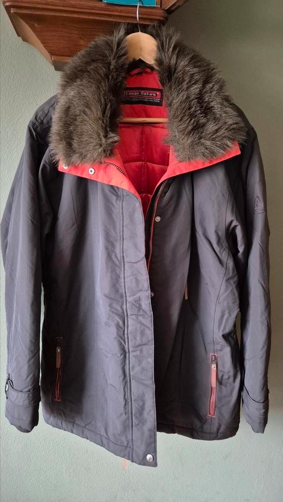 Human Nature zgan bruin oranje technical outdoor jas XXXL, Kleding | Dames, Jassen | Winter, Zo goed als nieuw, Maat 46/48 (XL) of groter