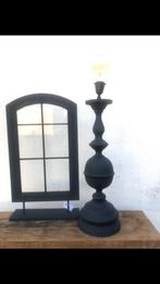 Zwart matte  zware lampenvoet bolvoet, Ophalen, Zo goed als nieuw, 50 tot 75 cm