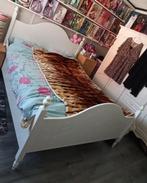 Tweepersoons Ikea bed 160x200, 160 cm, Gebruikt, Wit, Hout