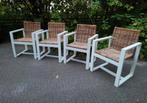 4 Landelijke Rotan binnenstoelen, Ophalen, Riet of Rotan, Gebruikt, Landelijk