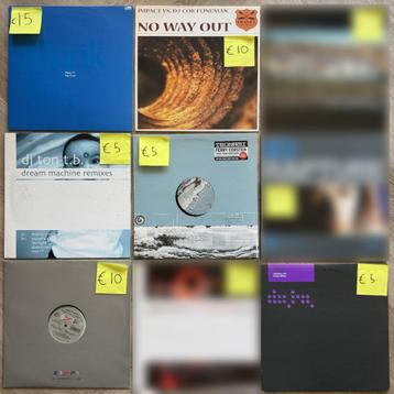 Diverse trance vinyl beschikbaar voor biedingen