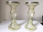 Glas Rivièra Maison Amberkleurig Kandelaar x 2 - Nieuw, Overige materialen, Overige kleuren, Nieuw, Ophalen of Verzenden