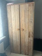 Kledingkast oud steigerhout, Ophalen of Verzenden, Zo goed als nieuw, 50 tot 75 cm, 200 cm of meer