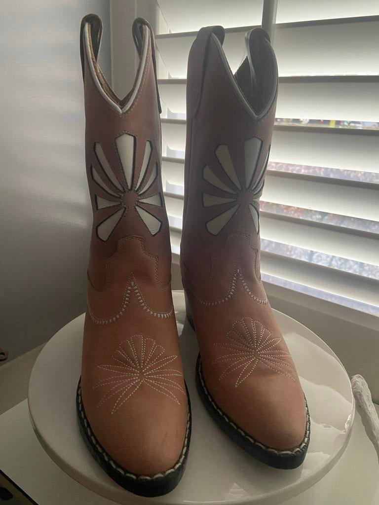 Bootstock cowboy Leren Laarzen Maat 33 oud roze, Kinderen en Baby's, Kinderkleding | Schoenen en Sokken, Zo goed als nieuw, Laarzen