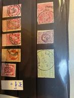 Collectie oude Belgische postzegels o.a. perfins, Postzegels en Munten, Met stempel, Frankeerzegel, Ophalen of Verzenden, Gestempeld
