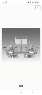 Plafond lamp Ikea Fuga 4 spotjes, Huis en Inrichting, Lampen | Spots, Ophalen, Halogeen, Metaal of Aluminium, Zo goed als nieuw