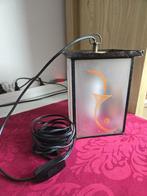 Lantaarn elektrisch met schakelaar 13x13x20 cm  Bieden mag, Huis en Inrichting, Lampen | Hanglampen, Ophalen, Gebruikt, Metaal