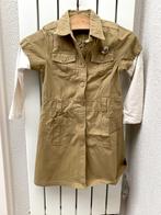 Name-it kaki/beige stoere tuniek maat 128, Meisje, Ophalen of Verzenden, Zo goed als nieuw, Shirt of Longsleeve